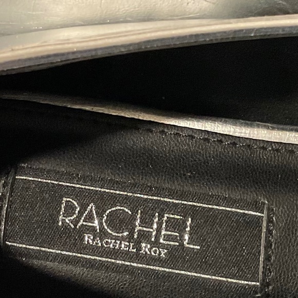 RACHEL Rachel Roy Calm Square Toe Silver Black Ballet Flats Size 11 LIKE NEW - Picture 9 of 9